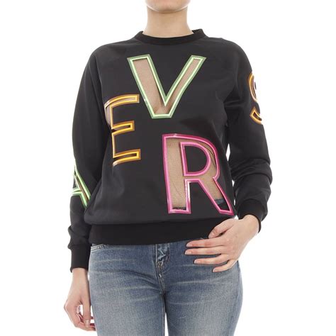 versace sweater black|versace sweatshirt women.